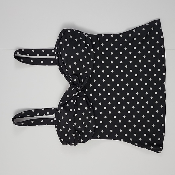 Joseph Ribkoff Women's Black Sleeveless Top White Polka Dots Size 10 - Picture 4 of 15